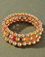 Gold Beaded Stackable Bracelet