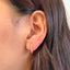 Micro Cz Rectangle Clicker Earrings